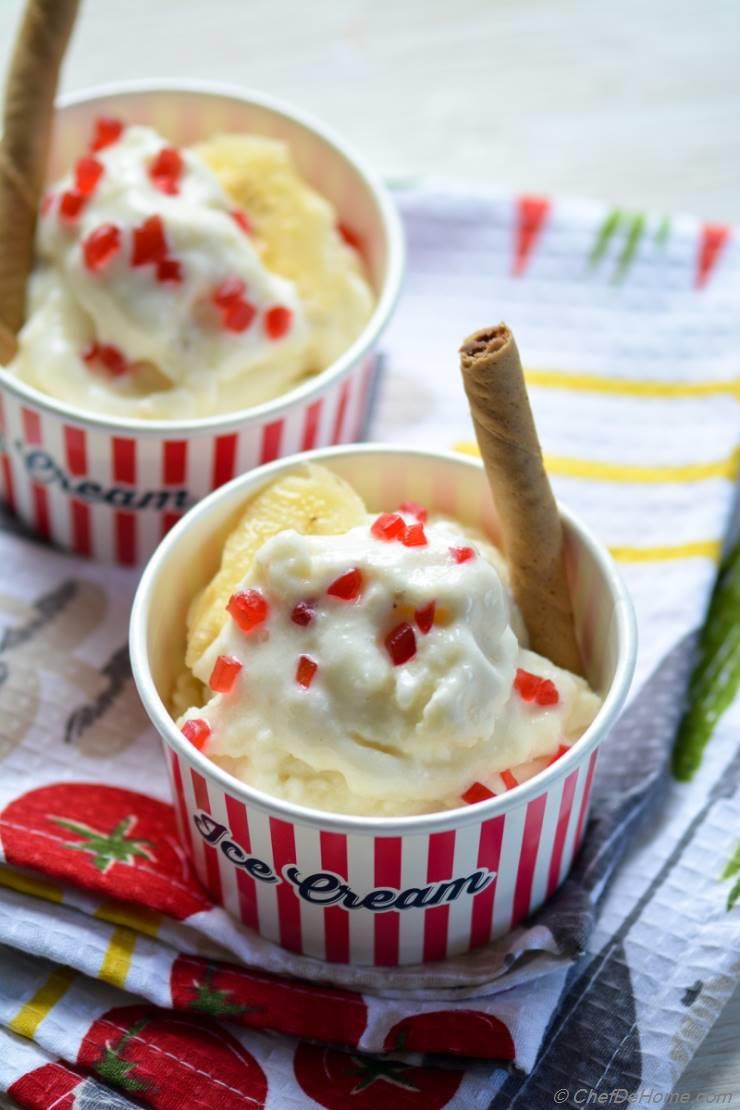 Instant No-Eggs Banana Pudding Frozen Yogurt