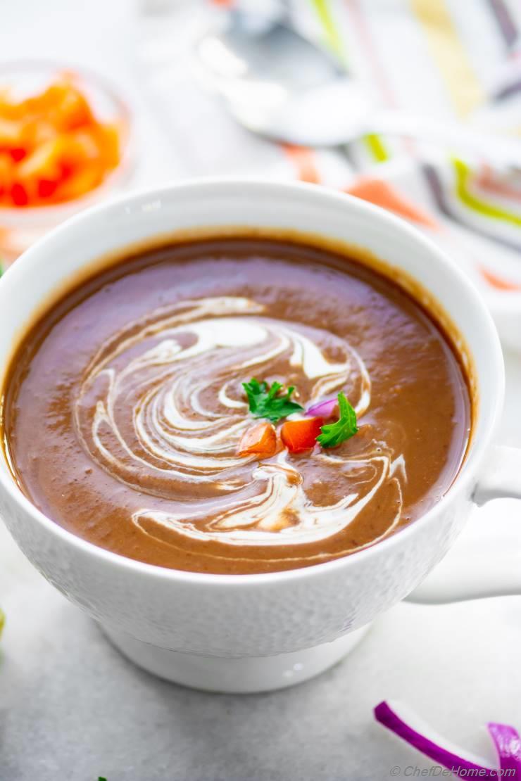 Spicy Black Bean Soup (Instant Pot)