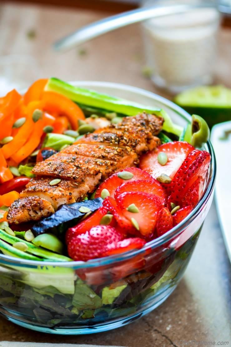 Blackened Chicken Chopped Salad