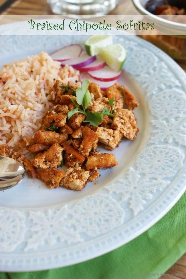 Braised Chipotle Tofu Sofritas Recipe