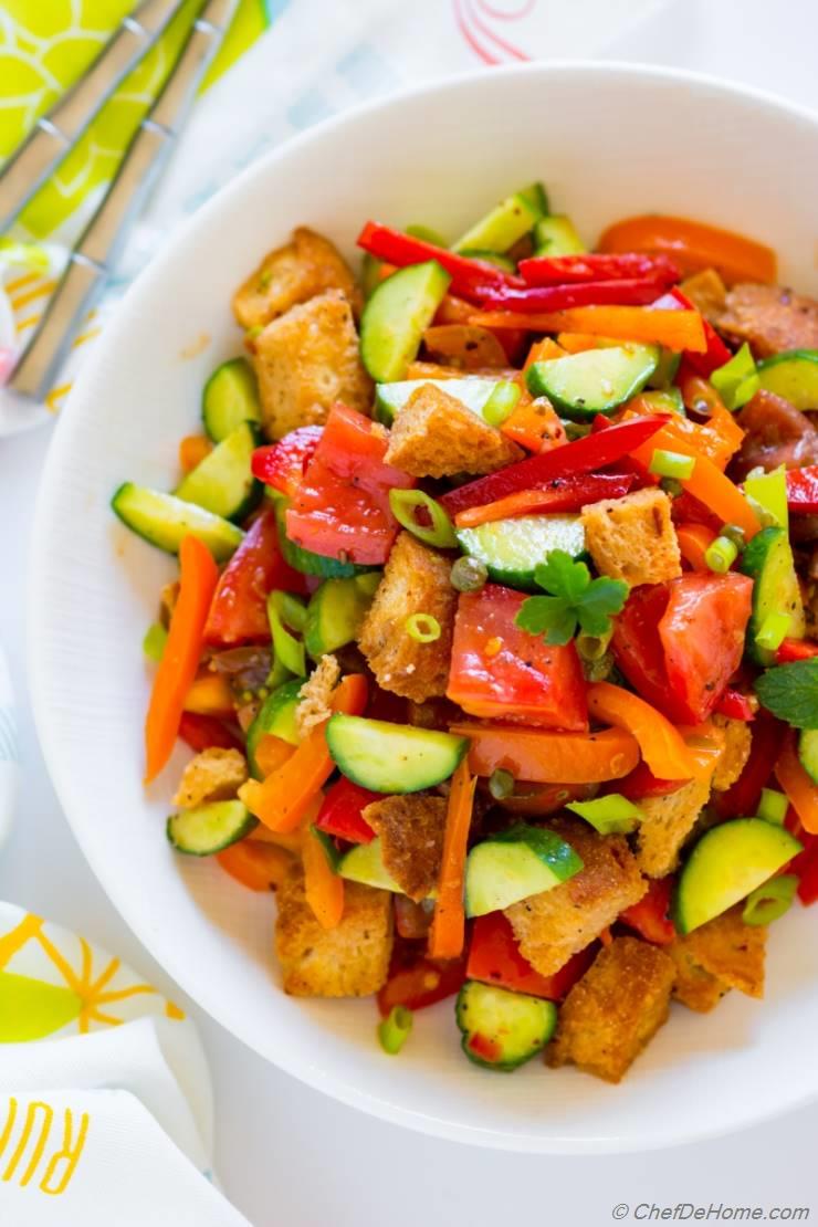 Tuscan Panzanella Bread Salad