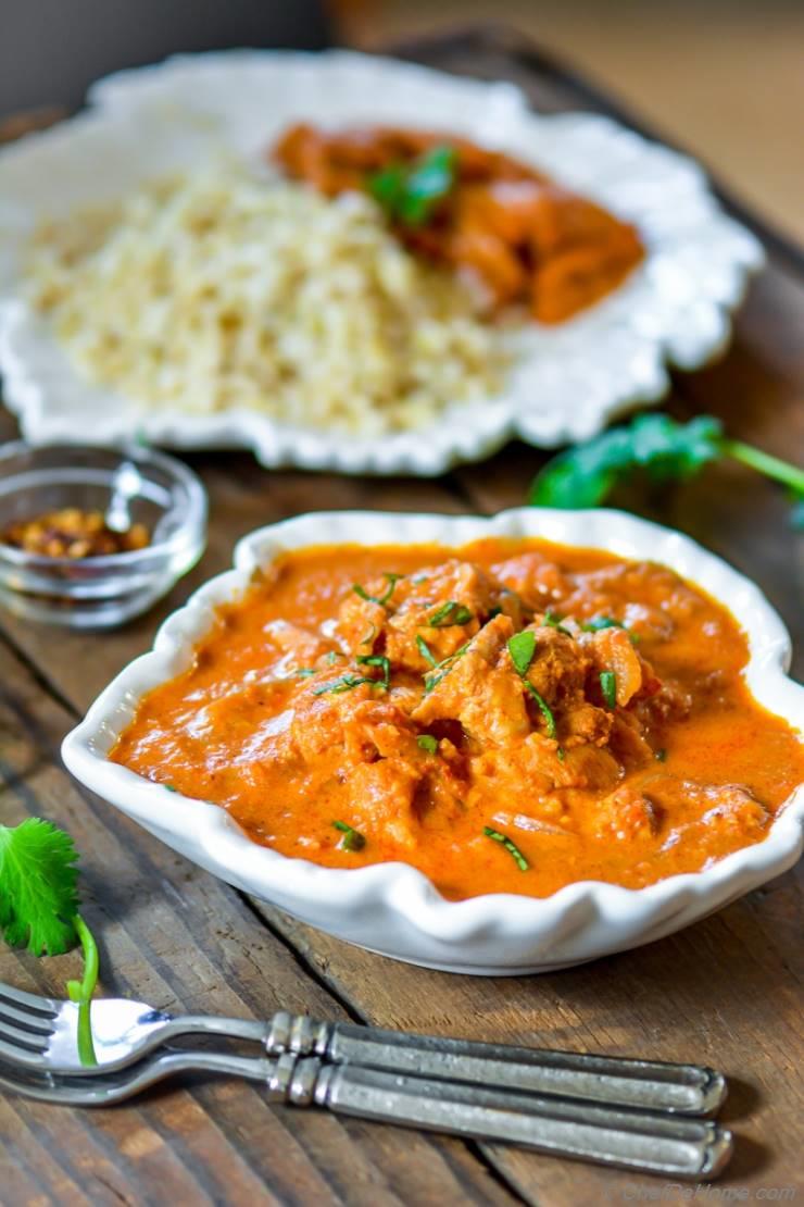 Easy Butter Chicken with Saffron Rice - Spice Cravings