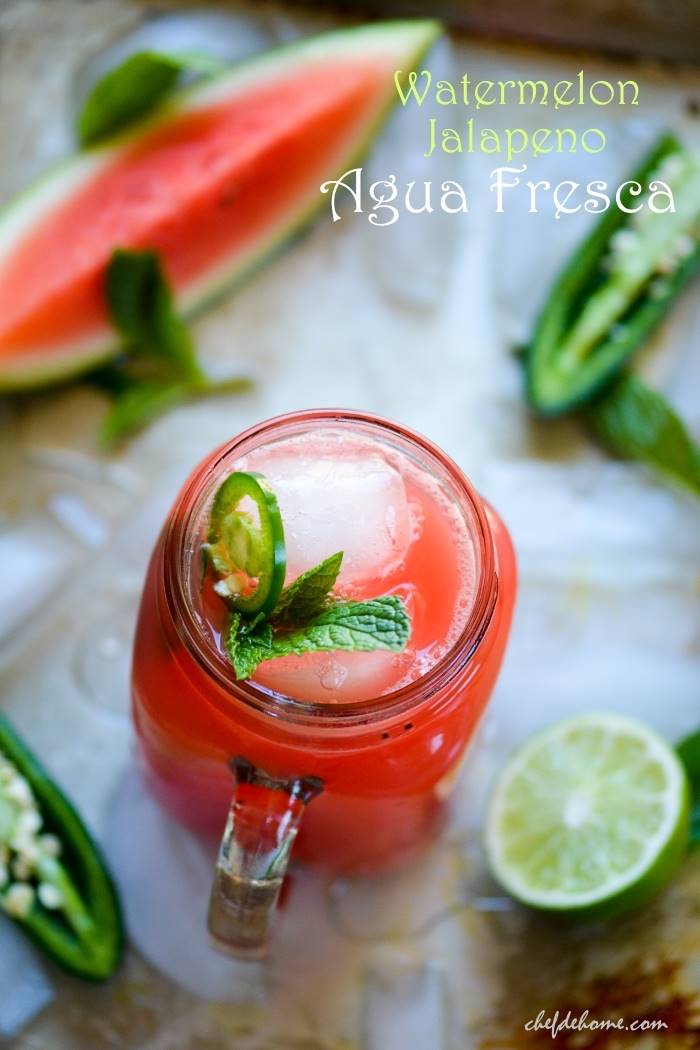 Mexican Watermelon-Jalapeno Agua Fresca Recipe | ChefDeHome.com