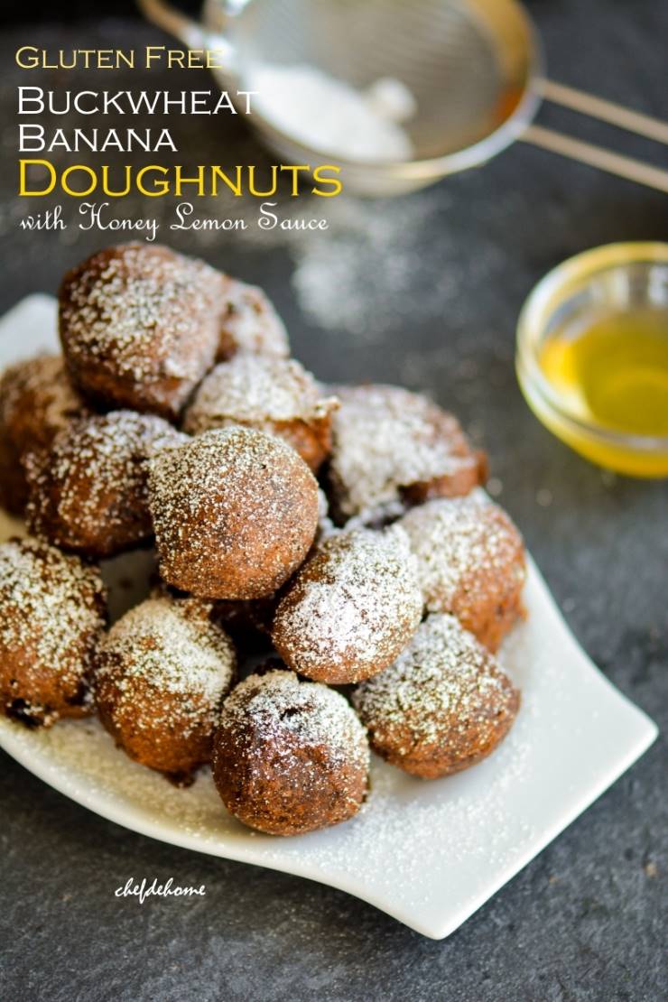 Gluten Free Buckwheat Banana Doughnuts