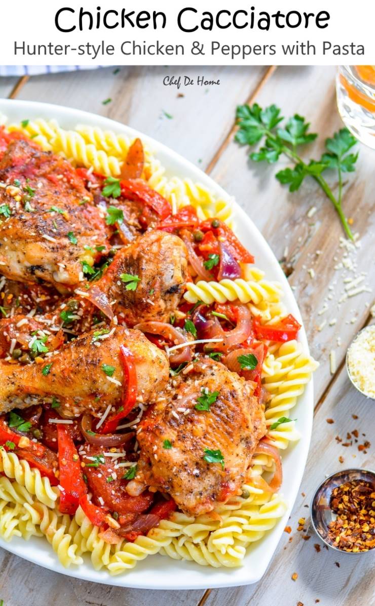 Easy Chicken Cacciatore