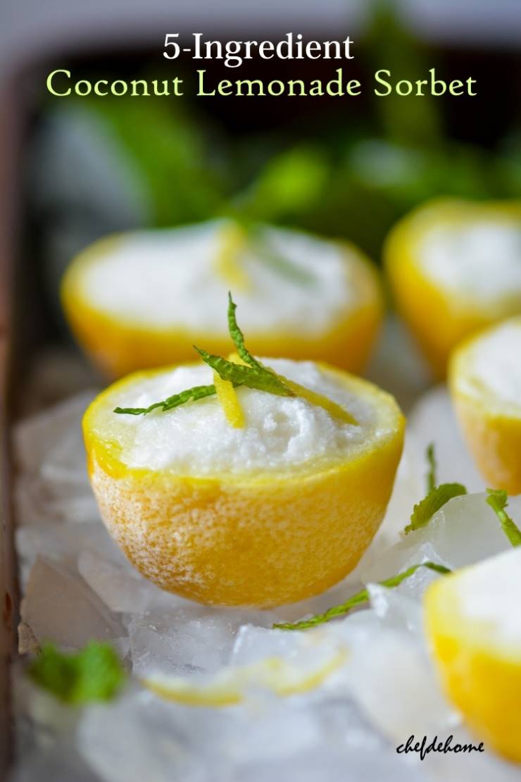 Coconut Lemonade Sorbet