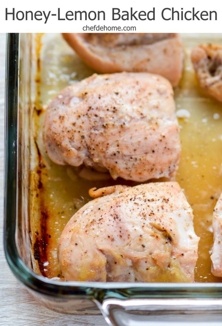 Honey Lemon Baked Chicken Recipe Chefdehome Com