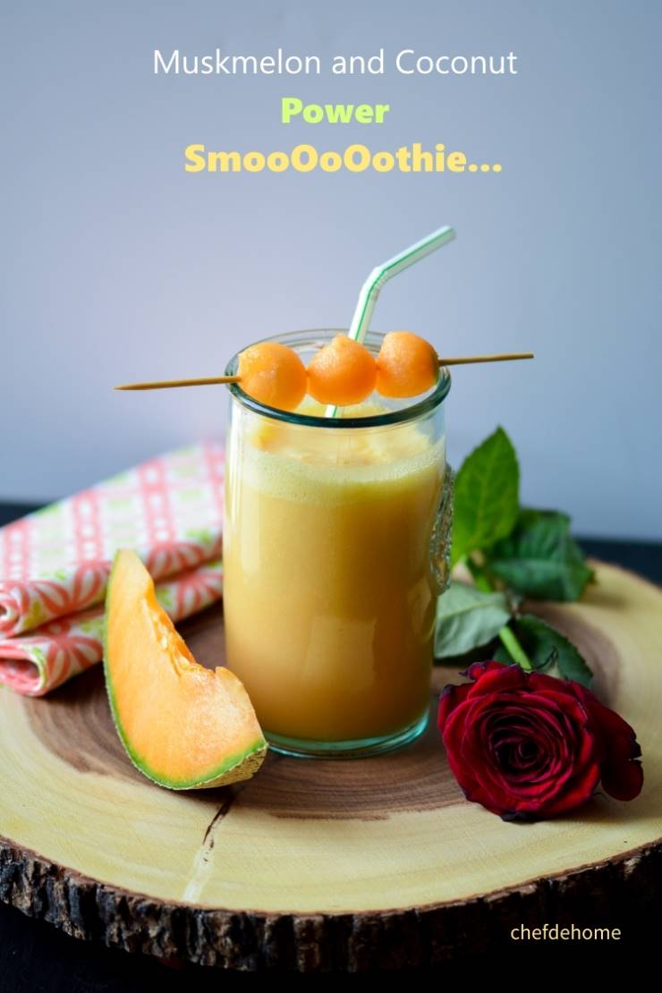 Muskmelon Coconut Smoothie