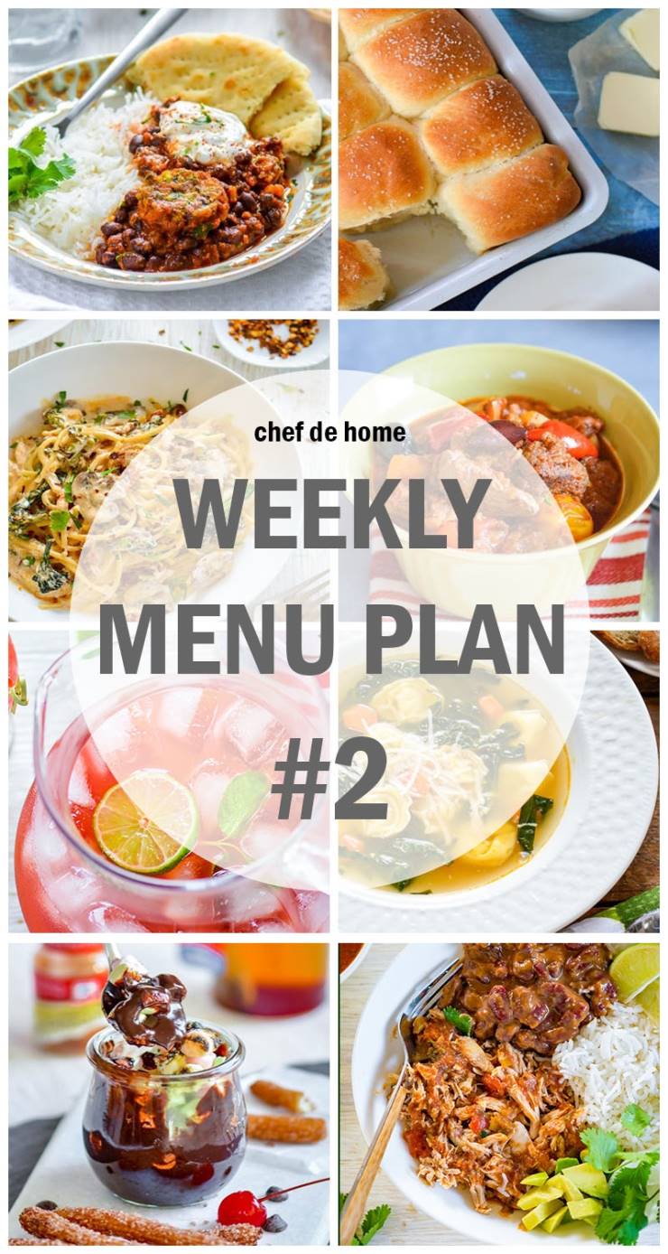Weekly Meal Menu Plan - 2