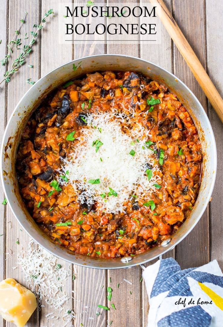 Mushroom Bolognese