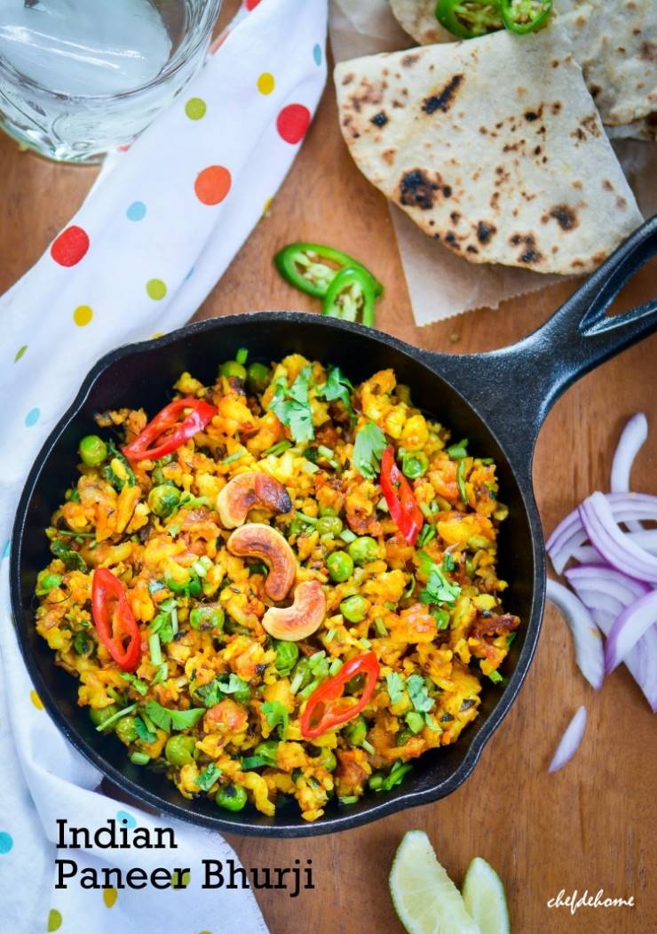 Indian Punjabi Paneer Bhurji