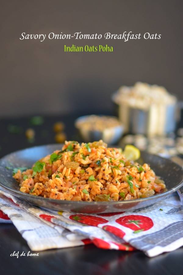 Savory Onion Tomato Breakfast Oats Indian Oats Poha Recipe Chefdehome Com Easy restaurant style fried rice that you can make at home in 20 minutes! savory onion tomato breakfast oats indian oats poha