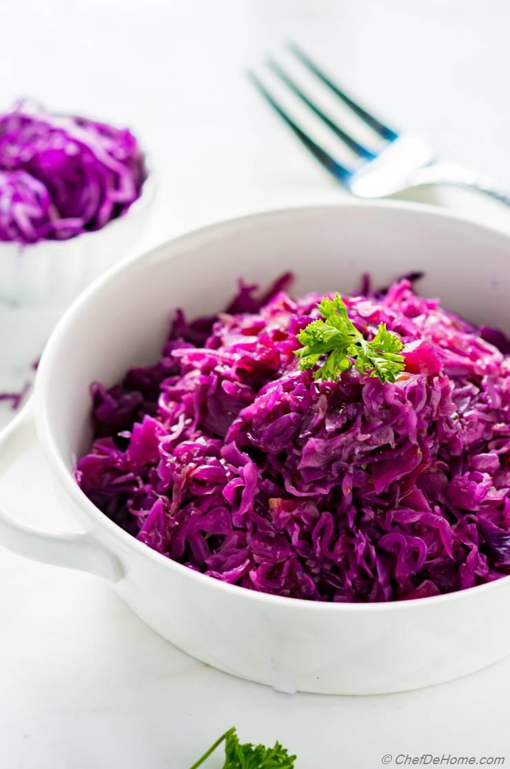 Braised Red Cabbage Recipe | ChefDeHome.com