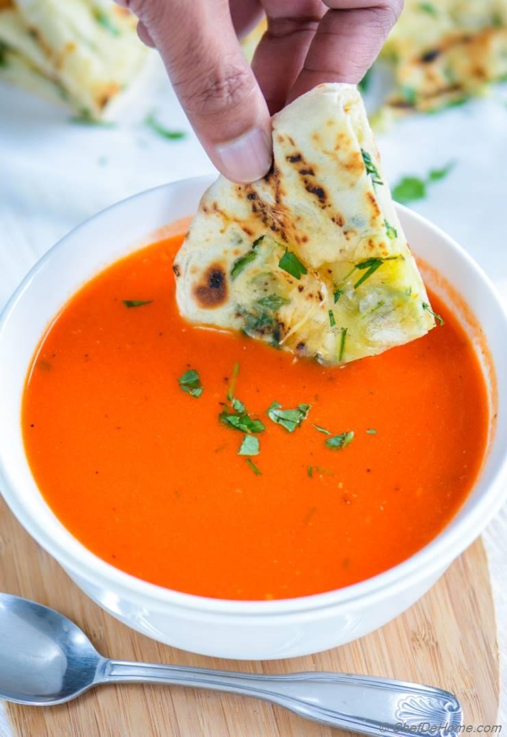 Grilled Garlic Cheese Naan Bread