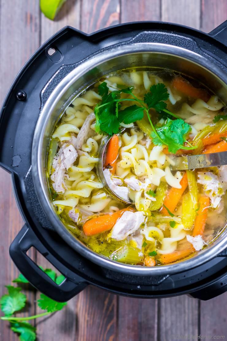 Instant Pot Chicken Noodle Soup