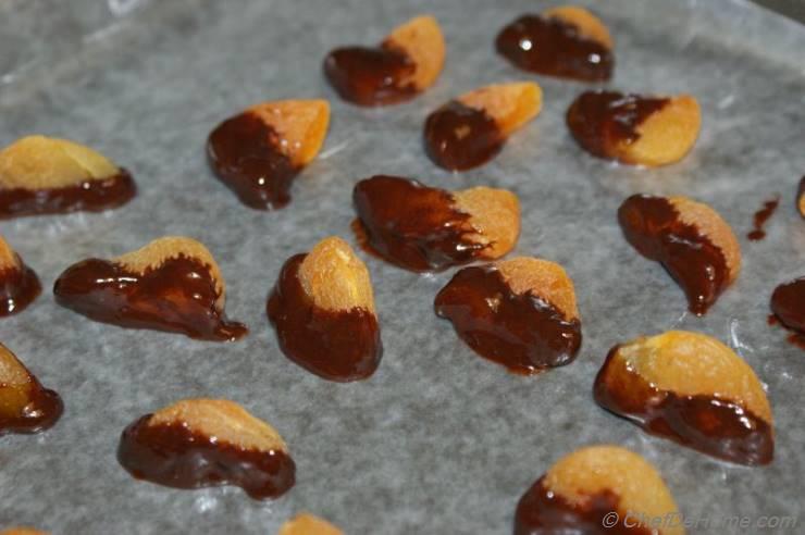 Chocolate Dipped Apricots