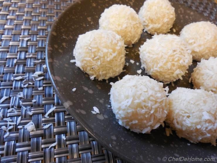 Coconut Cardamom Truffles