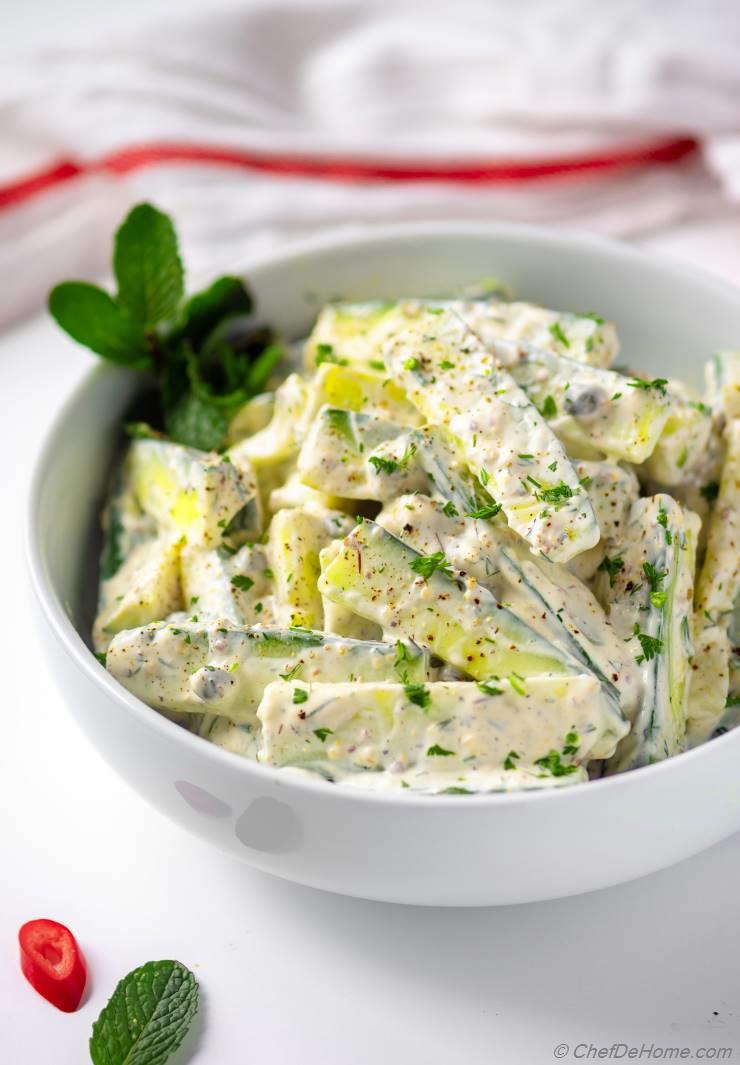 Creamy Cucumber Salad