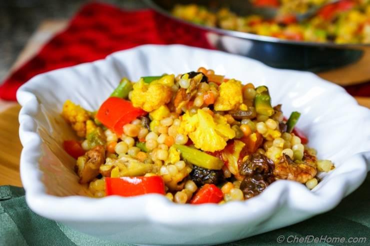 Curried Israeli Couscous