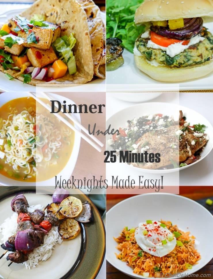 Weeknight Dinners in 25 Minutes or Less
