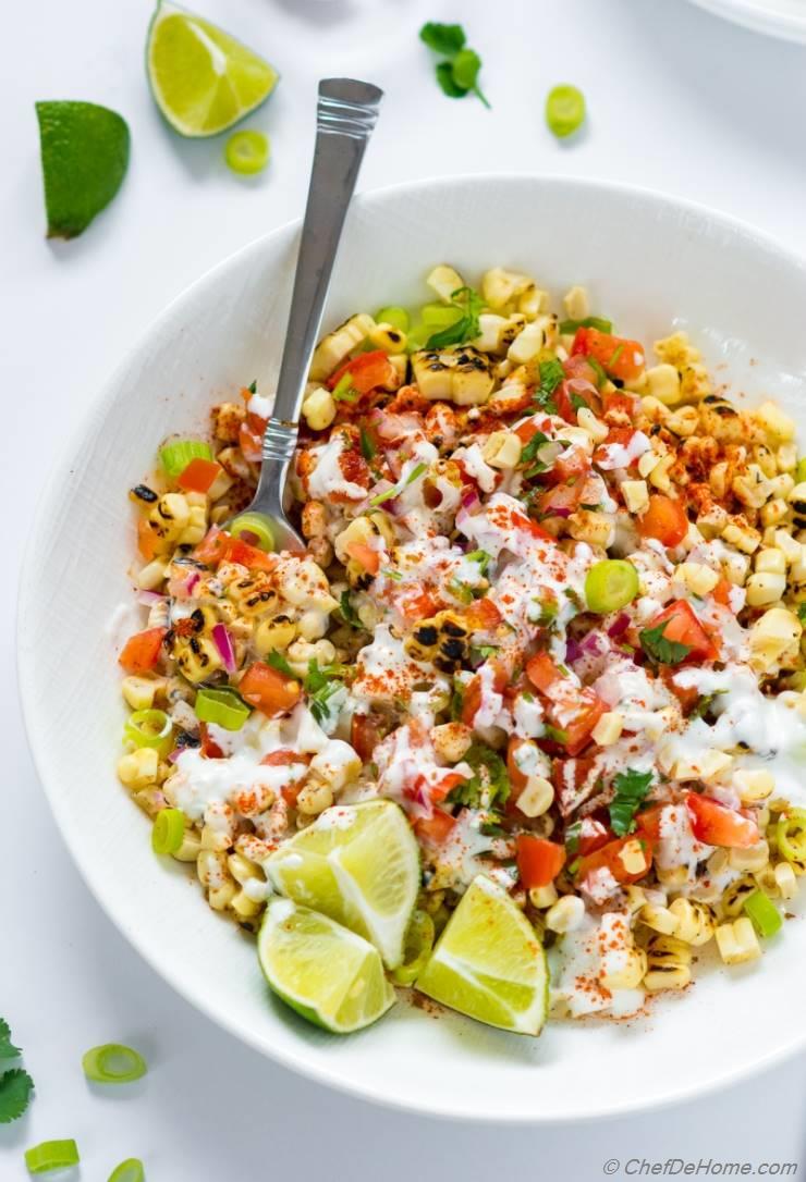 Esquites Mexican Corn Salad Recipe