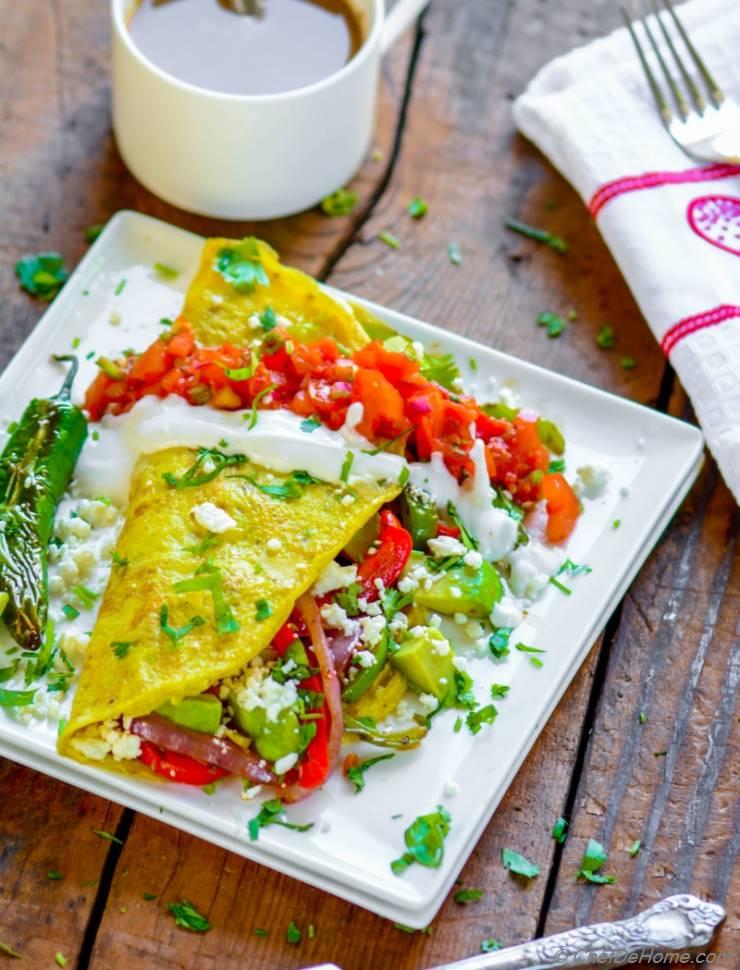 Chicken Fajita Omelette