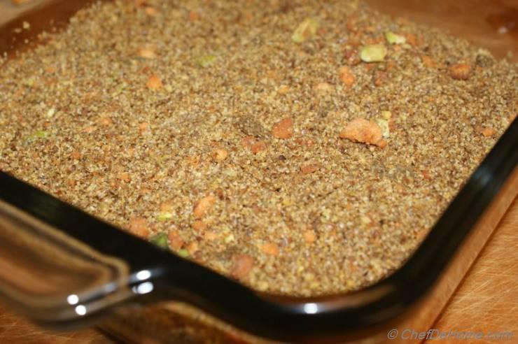 Gluten Free Flaxseed Meal Crumble
