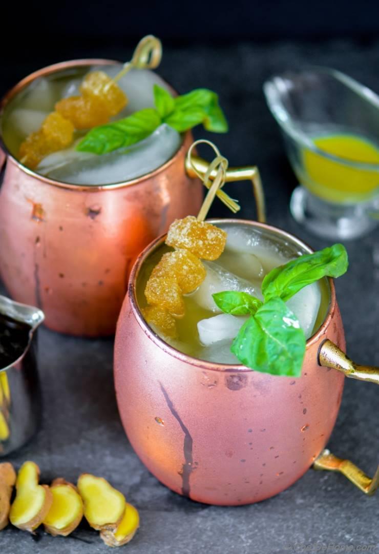 Moscow Mule with Ginger Syrup