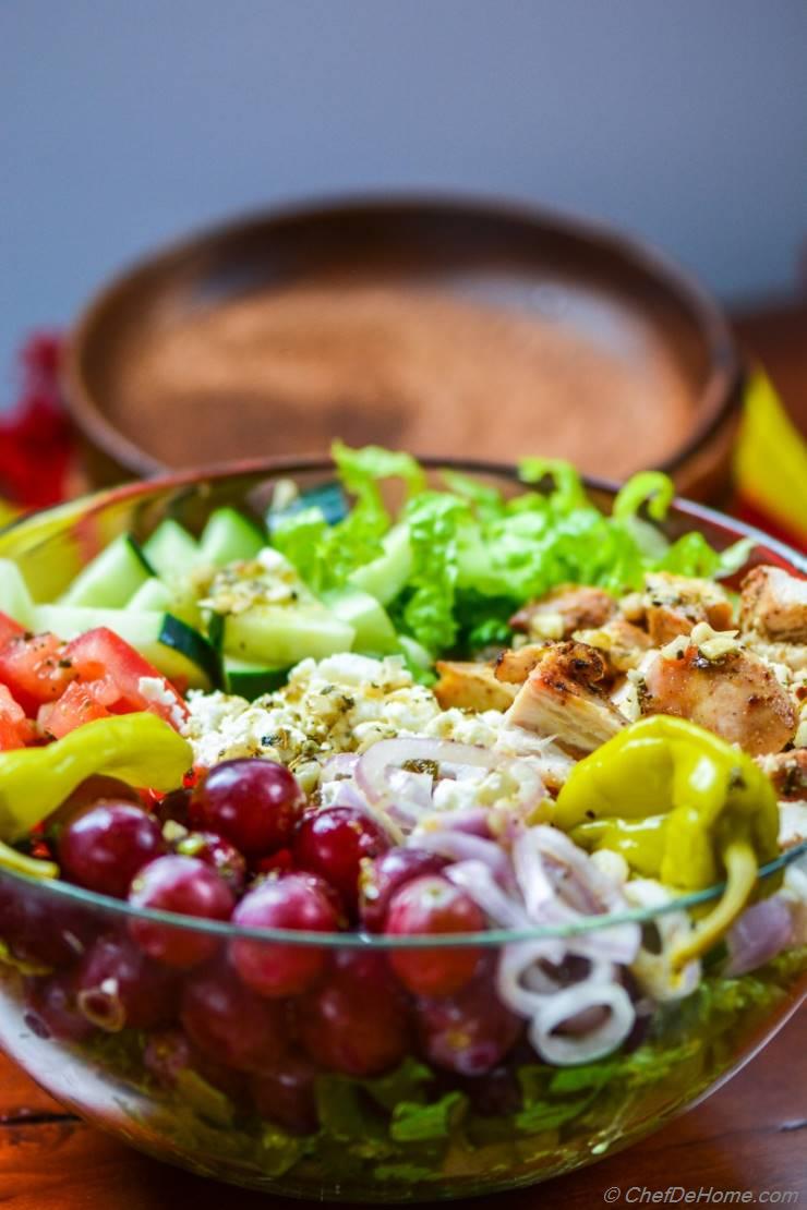 Greek Chicken Chopped Salad