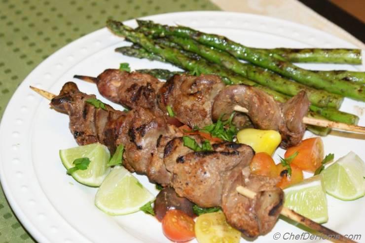 Chicken Liver Skewers