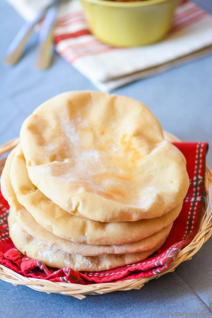 DIY Homemade Wholewheat Pita Bread