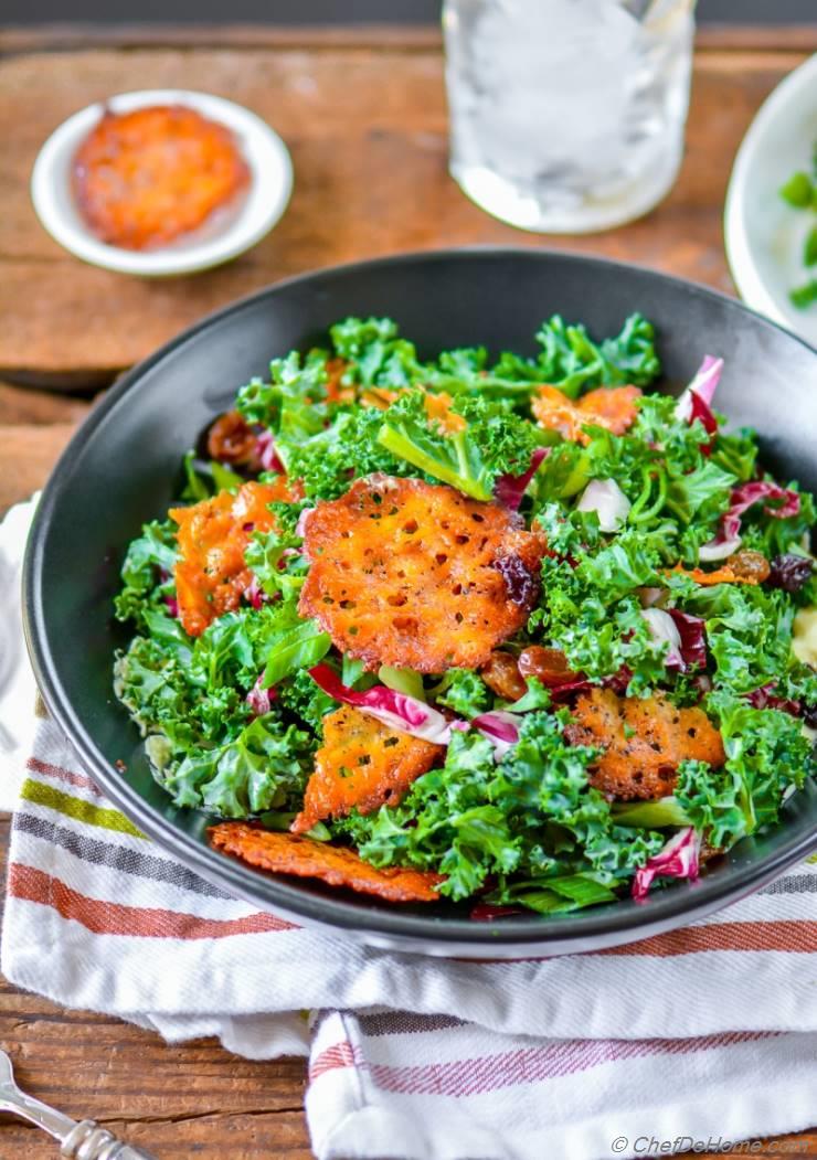 Vegetarian Kale Caesar Salad