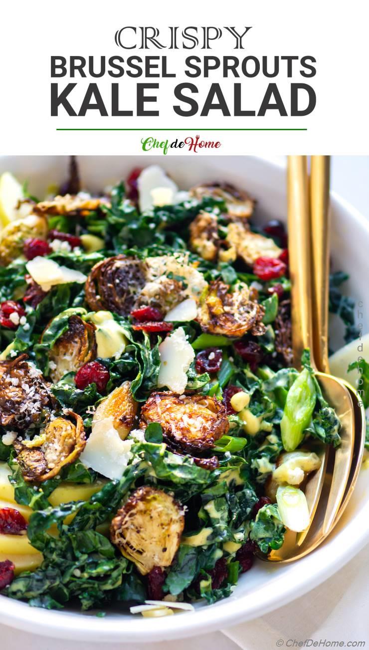 Kale and Brussel Sprout Salad