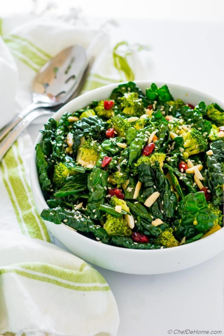 Emerald Kale Broccoli Salad 