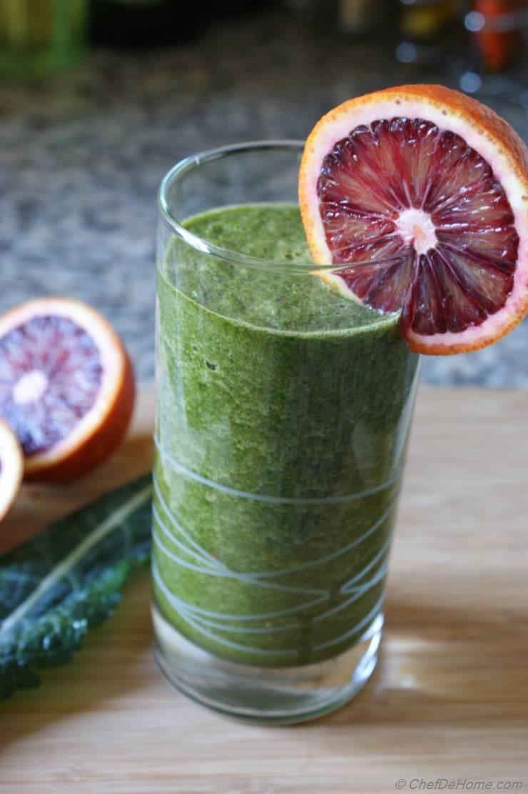  Blood Orange and Kale Cleanse Smoothie