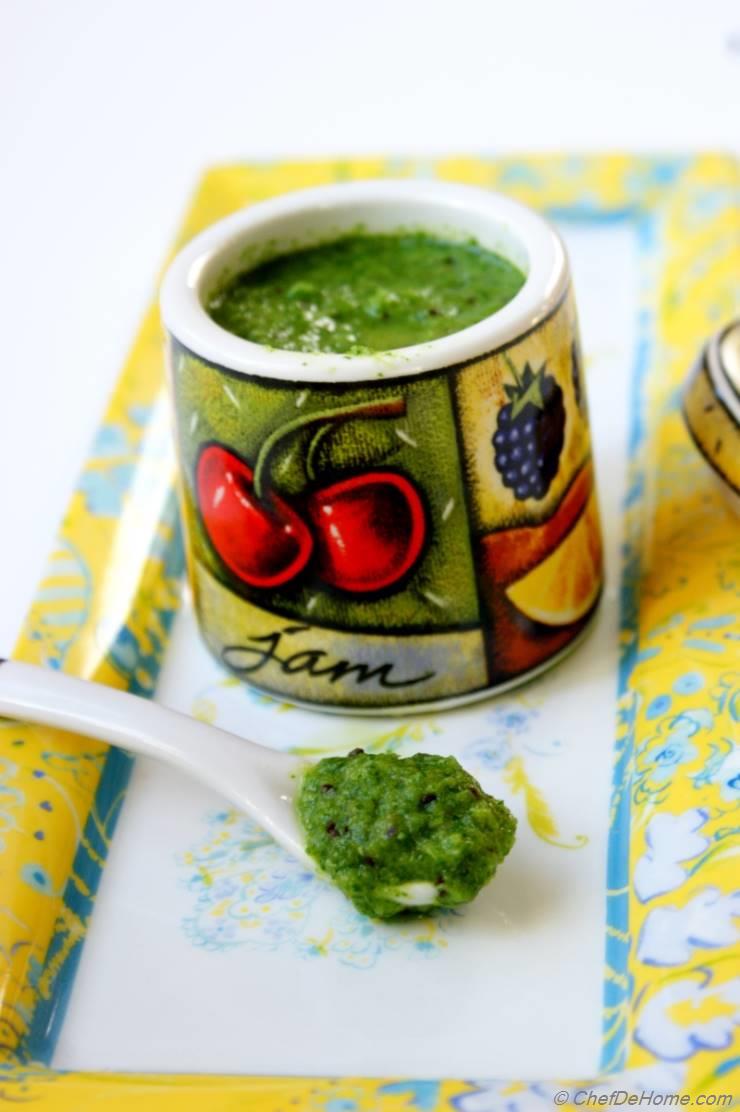 Low Calorie Kiwi and Cilantro Chutney