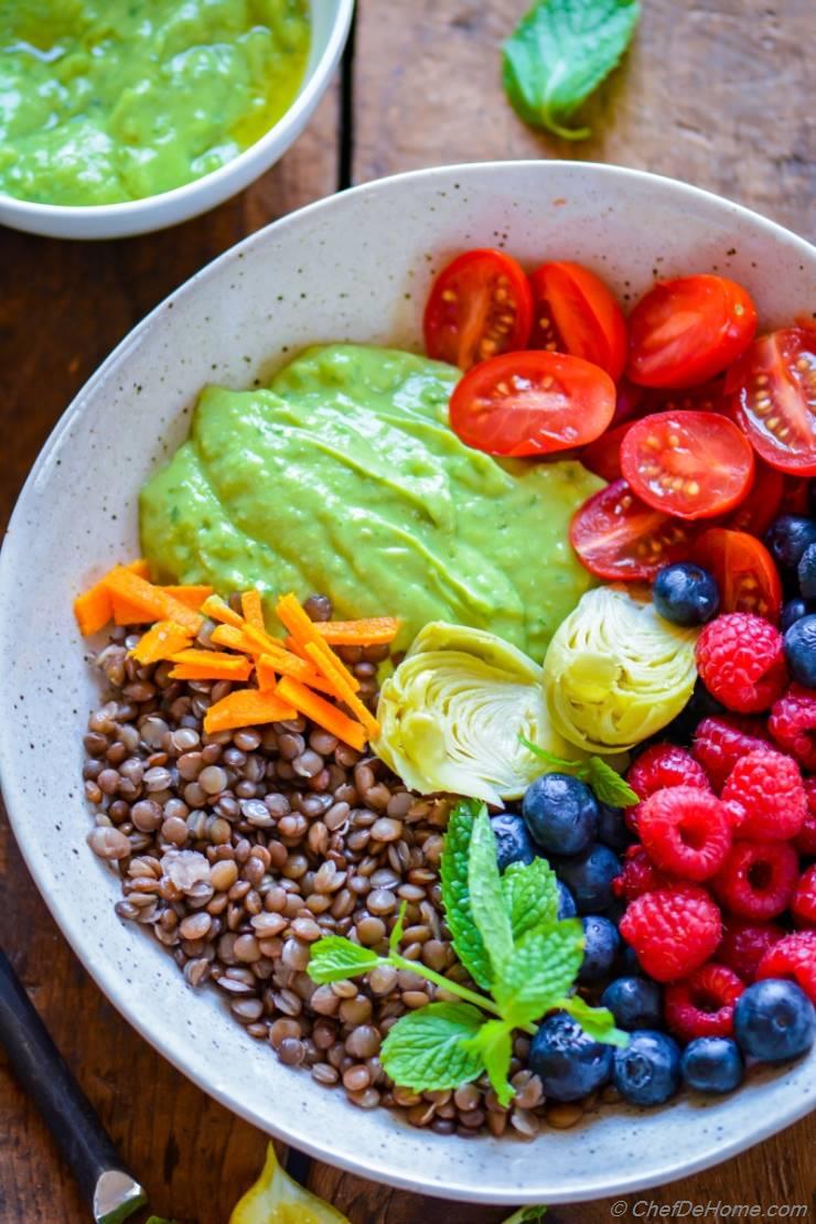 Healthy Summer Glow Lentil Salad