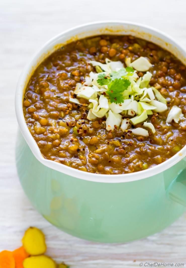 Cabbage Lentil Soup