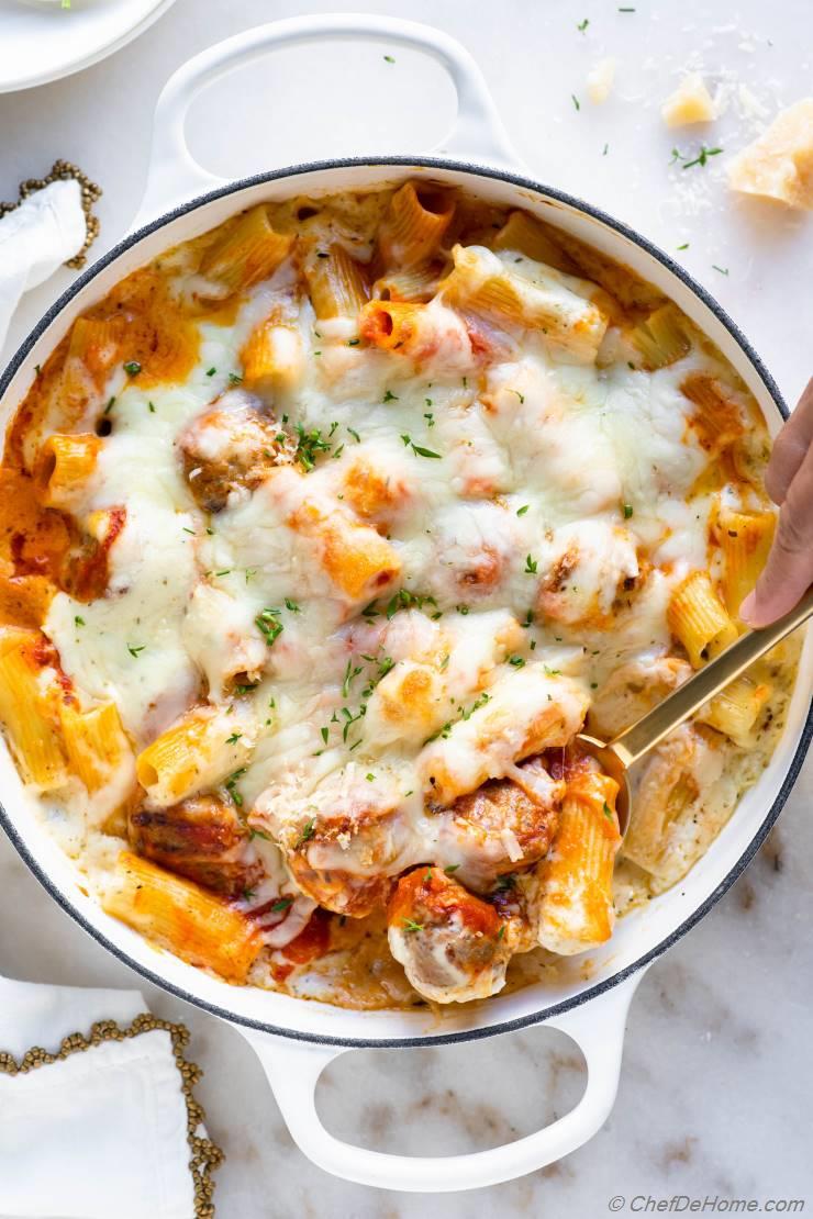 Meatballs Mac and Cheese