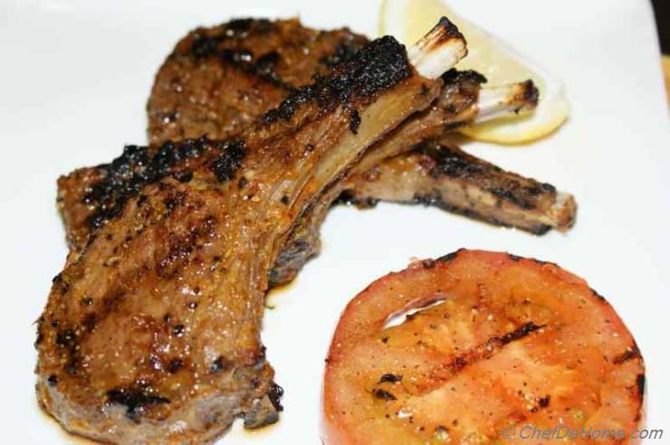 Grilled Lamb Rib chops