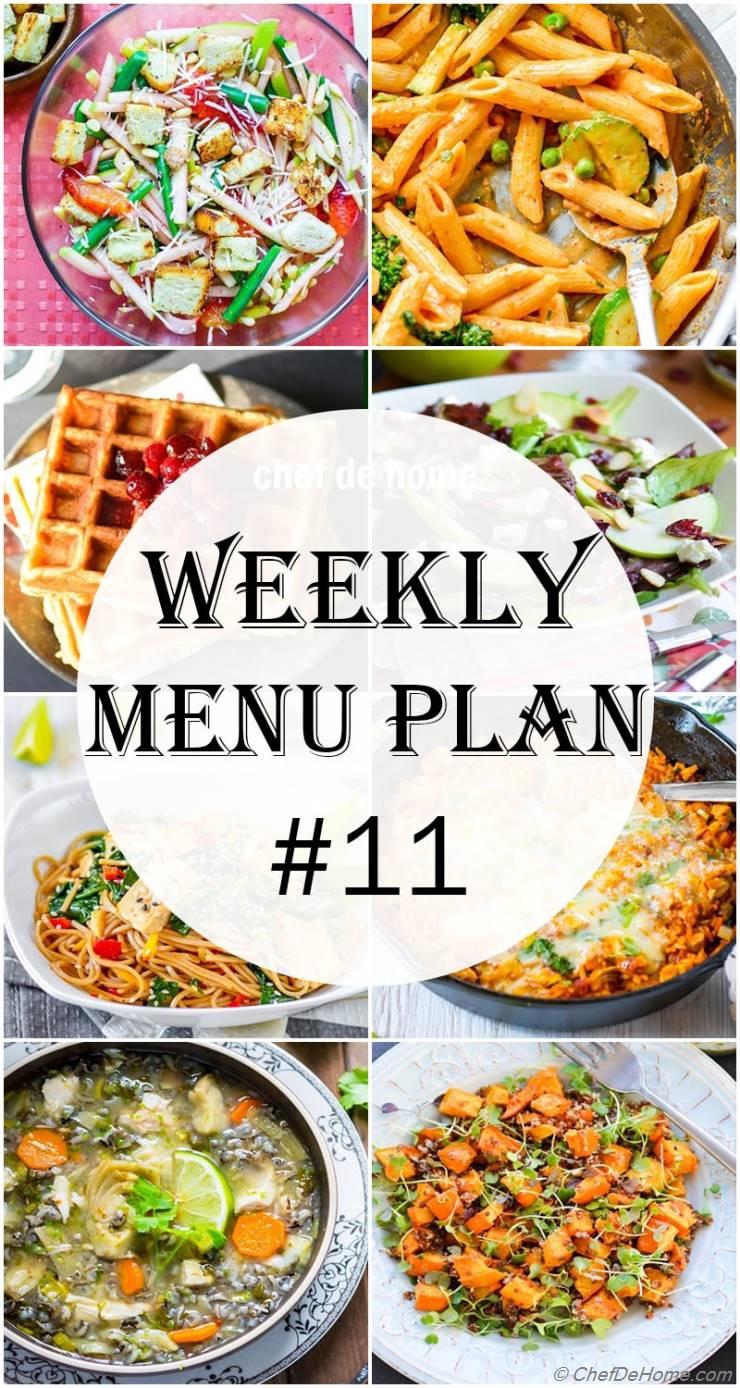 Weekly Meal Menu Plan - 11