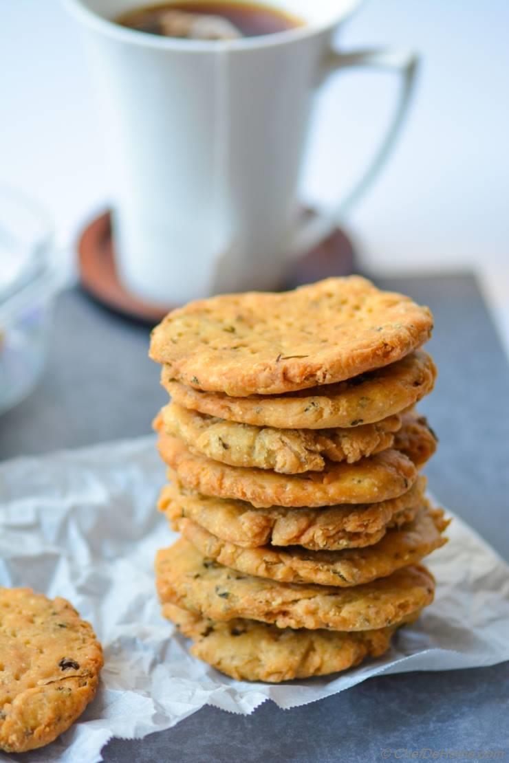 Indian Namkeen Methi Mathri - Salted Fenugreek Crackers