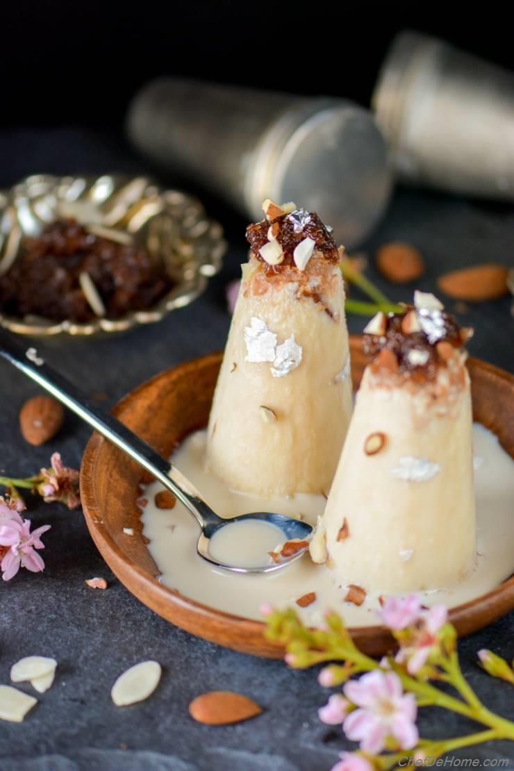 Gulkand Milk Badam Kulfi