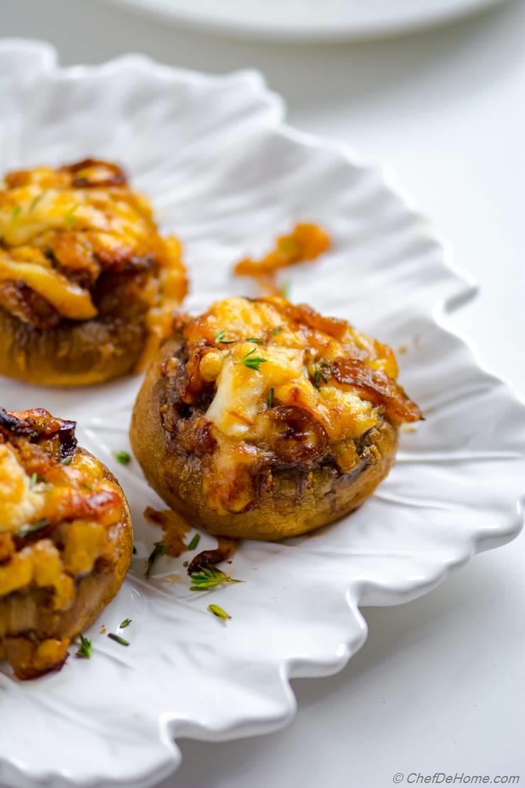 French Onion Stuffed Mushrooms