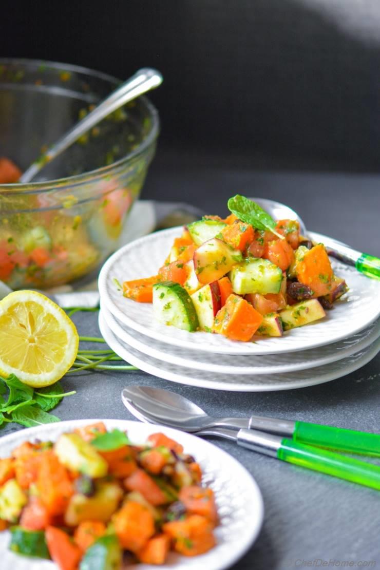 Indian Mint and Sweet Potato Salad | Vrat Ki Chatpati Pudina Shakarkandi Chaat