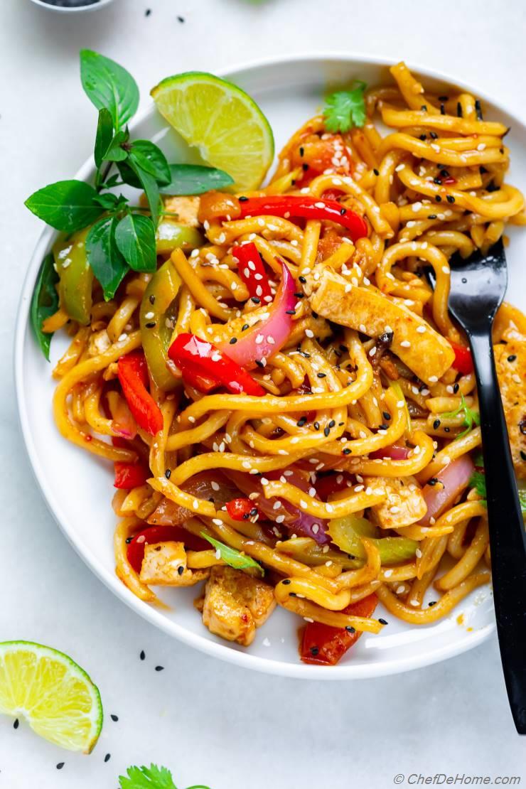 Easy Stir Fry with Udon Noodles