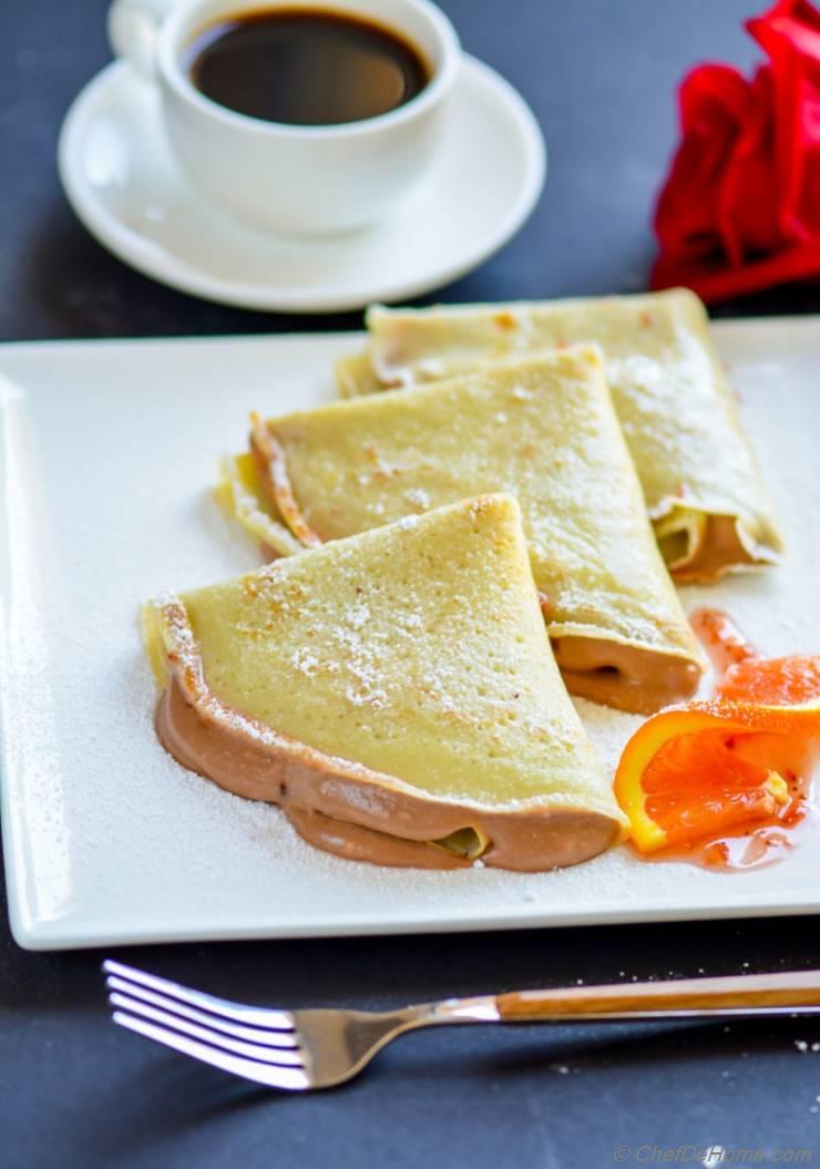 Easy Nutella Mousse Crepes