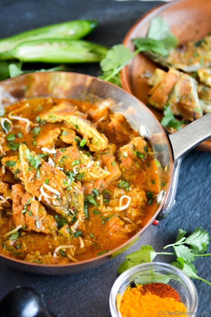 Indian Omelet Masala Egg Curry 