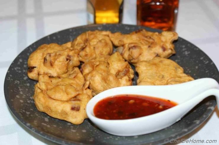 Onion and Scallion Chickpea Flour Fritters