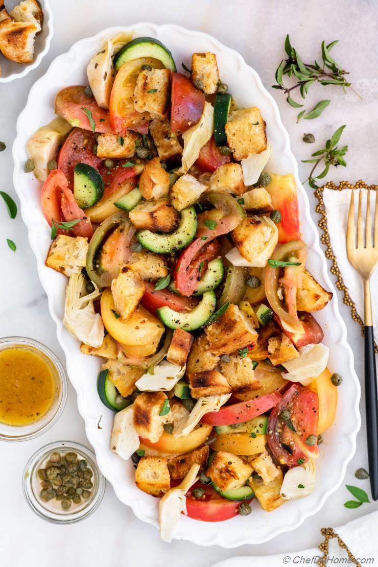 Heirloom Tomato Panzanella Salad